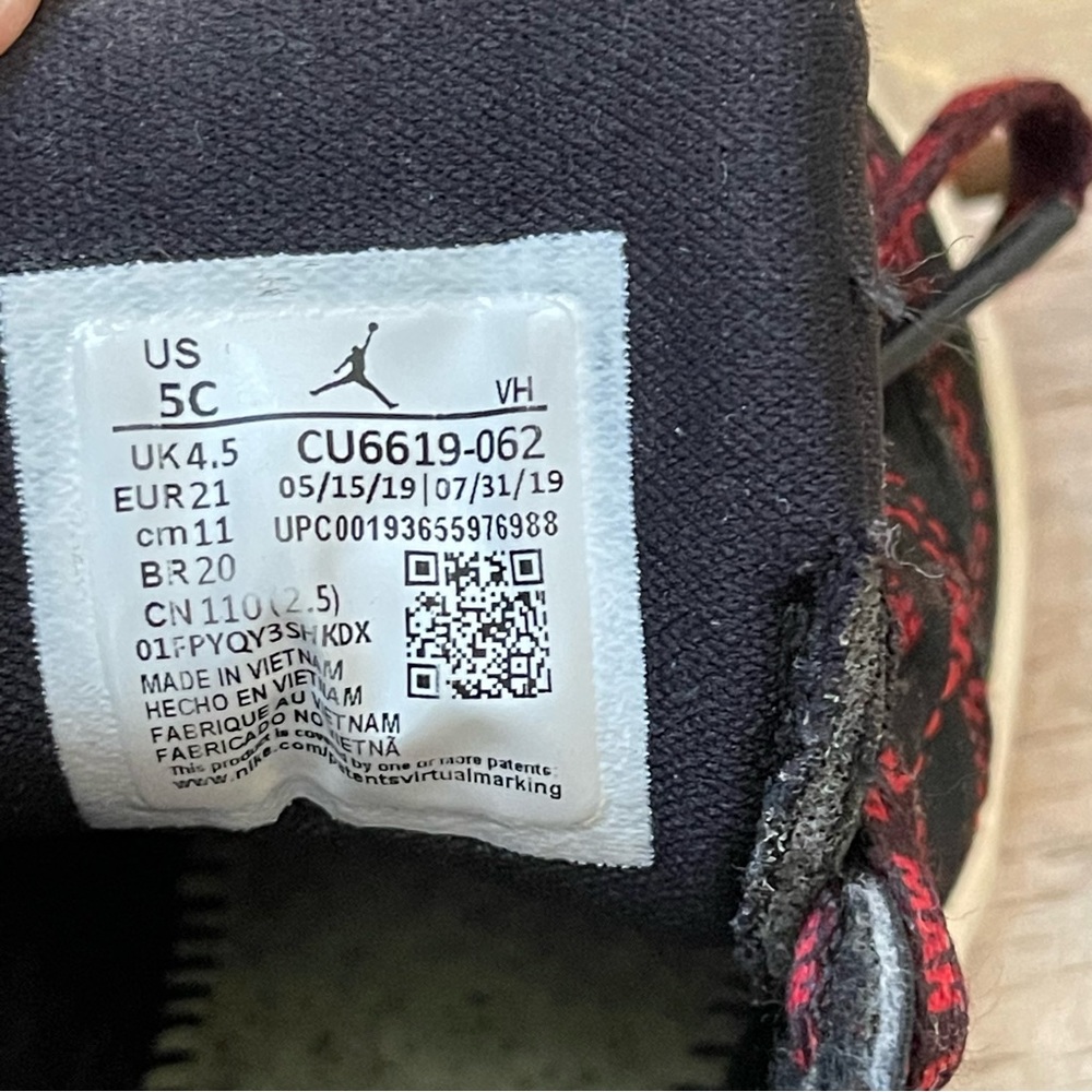 Nike Air Jordan 1 Mid Come Fly with Me Shoes Sneakers Size 5C - Picture 10 of 11